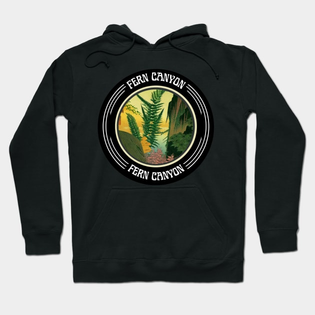 Fern Canyon Beautiful Trail in the Forest Hoodie by Mochabonk